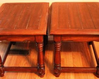 123 - 2 End Tables - 22" x 27" x 22"
