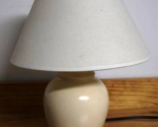 19 - Lamp - 14" tall You are buying a used as-is electric/electronic item. We do not guarantee all components are present, and if it is not expressly stated, it is untested.
