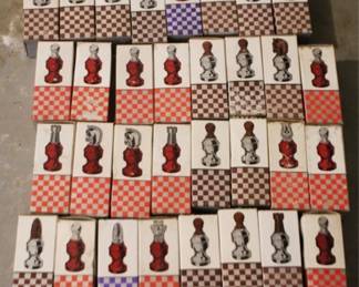 460 - Avon Bottle Chess Pieces in Boxes