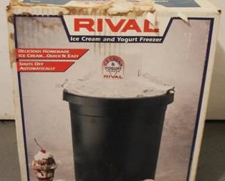 382 - Rival Ice Cream and Yogurt Freezer in Box
