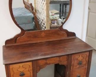 211 - Antique Vanity w/ Mirror - 39" x 63" x 17"
