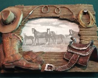 40 - Cowboy Picture Frame - 4" x 6"
