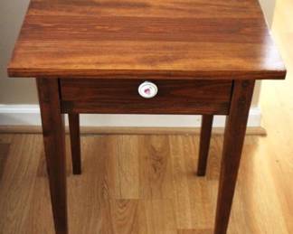 81 - Wood Table - 25" x 18" x 18"
