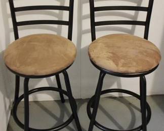 248 - 2 Metal Bar Chairs - 16" x 16" x 37"
