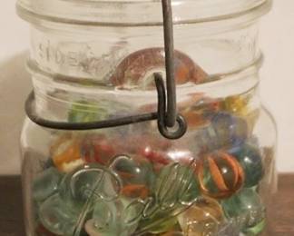 407 - Mason Jar Full of Marbles
