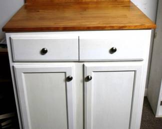 9 - Wood Cabinet - 39" x 32" x 25"
