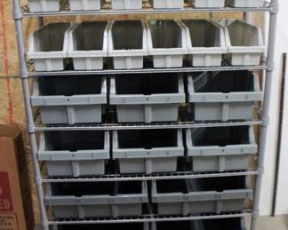 184 - Rolling Shelf Stand - 35" x 14" x 56"
