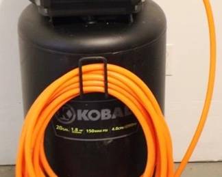 366 - Kobalt 1.8 HP/150 PSI Air Compressor 38" x 15" x 18" You are buying a used as-is electric/electronic item. We do not guarantee all components are present, and if it is not expressly stated, it is untested.
