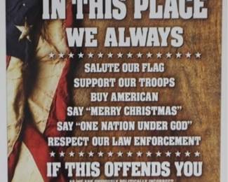 227 - Metal Sign - 12.5" x 15.5"
