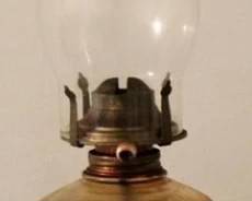 455 - Oil Lamp - 18.25" tall
