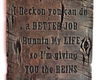 26 - Religious Wall Art - 13" x 8"
