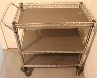362 - Metal Rolling Cart - 36" x 18" x 35"
