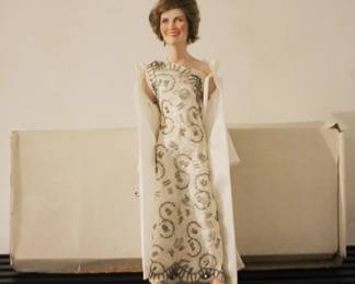 457 - Nancy Reagan Danbury Mint Doll w/ Box - 19" tall
