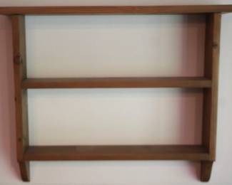 38 - Wood Shelf - 20" x 24" x 3.5"
