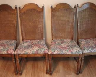 132 - 4 Chairs - 41" x 20" x 16"
