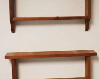 202 - 2 Wood Shelves - 24" x 4.5" x 9"
