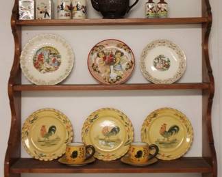 200 - Wood Shelf w/ Assorted Contents
