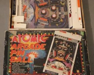 378 - Vintage Atomic Arcade Pinball Game w/ Box You are buying a used as-is electric/electronic item. We do not guarantee all components are present, and if it is not expressly stated, it is untested.
