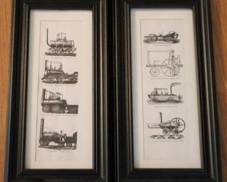 175 - 2 Framed Prints - 14.5" x 7.5"
