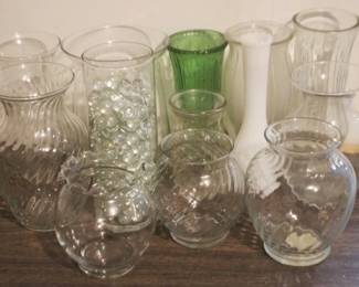 398 - Lot of Assorted Glass Vases
