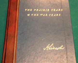 55 - Abraham Lincoln: The Prairie Years & The War Years Book by Carl Sandburg Illustrated Edition
