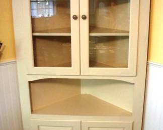 96 - Corner China Cabinet - 82" x 41" x 18"
