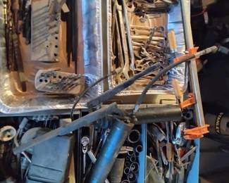 Ratchet sets and loose tools super cheap.