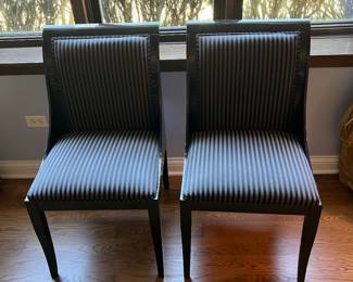 Pietro Constantini for Ello post modern chairs - pair 