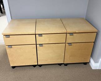 3 file or nightstands 