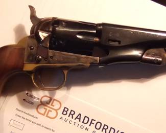 Pietta Police Pony Express .36 CAL BLACK POWDER REVOLVER. SOLD AT AUCTION IN 2021 FOR $340.00. Yours TODAY for $250.00 WITH Holster. Text Chris at 386-405-1867 if interested.