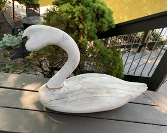 wooden swan