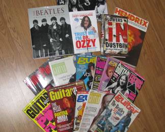 Music magazines and books