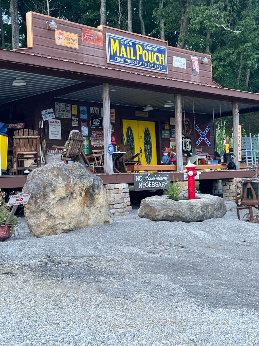 The antique shop on the premises of the estate 