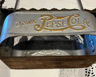 Metal drink Pepsi bottle carrier