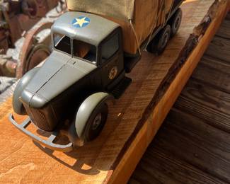 Front view Army cargo truck