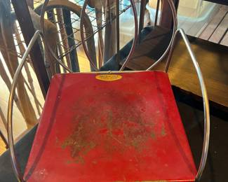 Red metal Jack & Jill kiddie chair