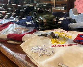 Marine corp victory scarf
Military whistle
48 star flag