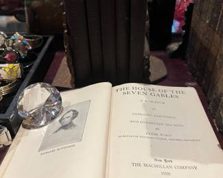 Set of 1928 Miniature leather - bound books