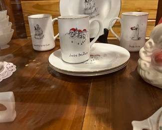 Jingle bell rock Christmas plates and mugs