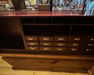 Back of candy counter