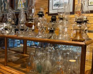 Collection of Oil Lamps
Collection of cream top milk bottles