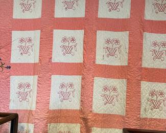 1930 embroidered & hand quilted Quilt