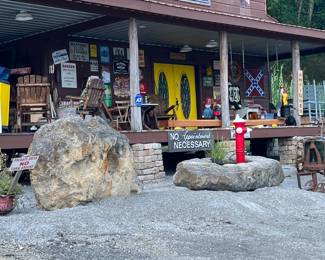 The antique shop on the premises of the estate