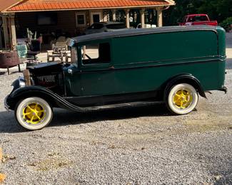 1932 International Panel Wagon Truck w wood interior
