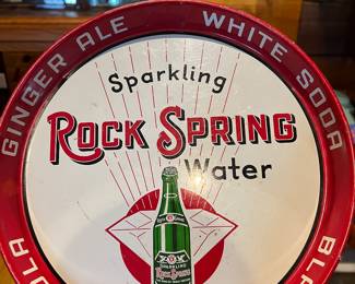 Metal rock springs kola serving tray