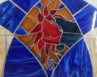 Stained glass panel