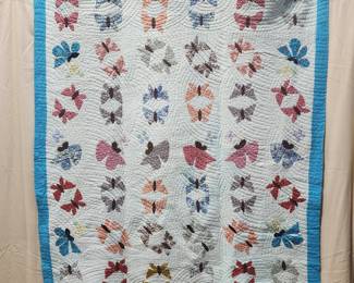 Hand quilted Butterfly quilt