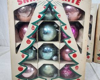 Shiny Brite ornaments in original boxes
