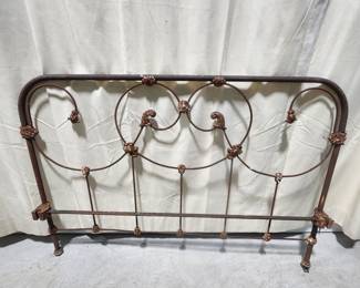 Iron bed head board