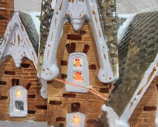 Lighted Christmas house